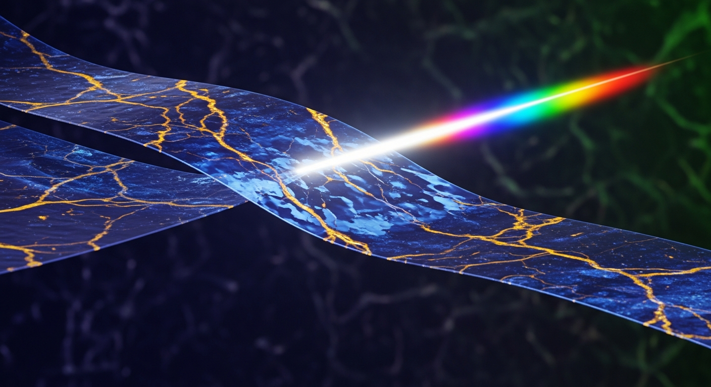 Glass-like film conducts power and sharply bends visible light
